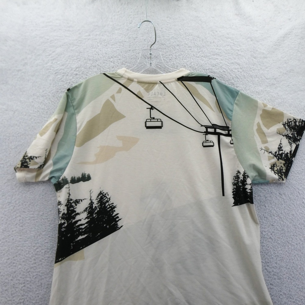 Locale Shirt Mens Large Gore Mountain Ski Resort Graphic White Short Sleeve New - Picture 10 of 10